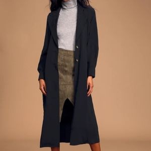 Lulu long trench coat